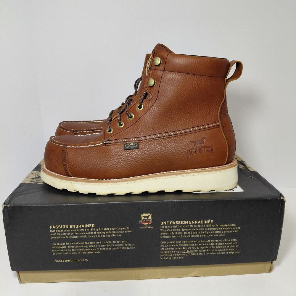 Red Wing Irish Setter Wingshooter ST 6" Work Boots Comp Toe Men's 8.5 D